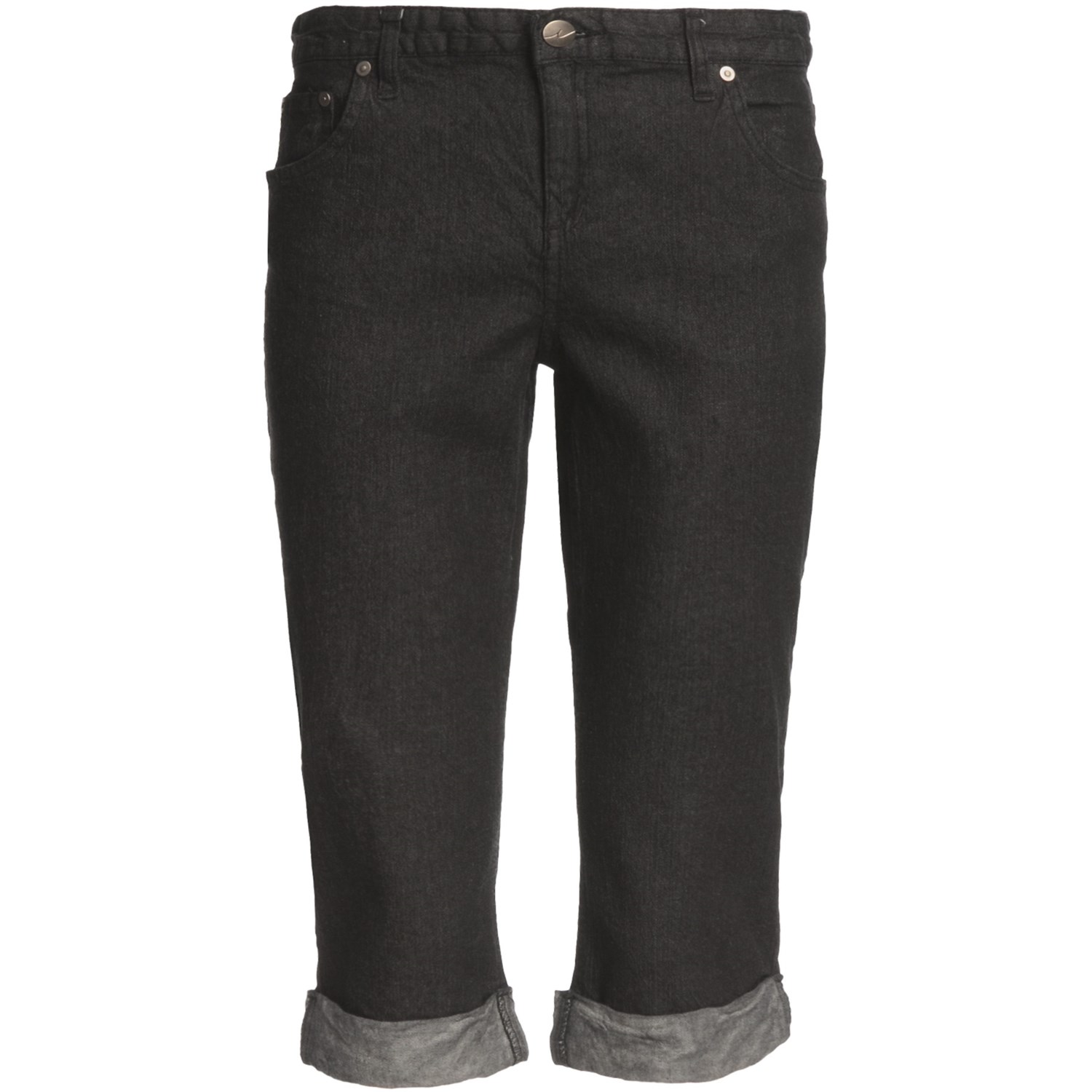 Black Denim Capri