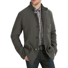 Cullen Boiled Wool Tailored Jacket (For Men) in Charcoal - Closeouts
