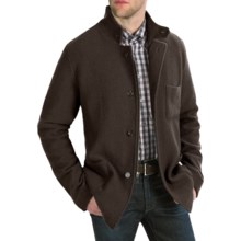 Cullen Boiled Wool Tailored Jacket (For Men) in Dark Brown - Closeouts