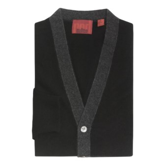 Cullen Cashmere Cardigan Sweater (For Men) in Black Combo