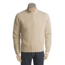 Cullen Harris Chunky Crew Sweater - Lambswool (For Men) in Bone - Closeouts