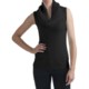 Cullen Ribbed Cowl Neck Shell - Cashmere, Sleeveless (For Women)