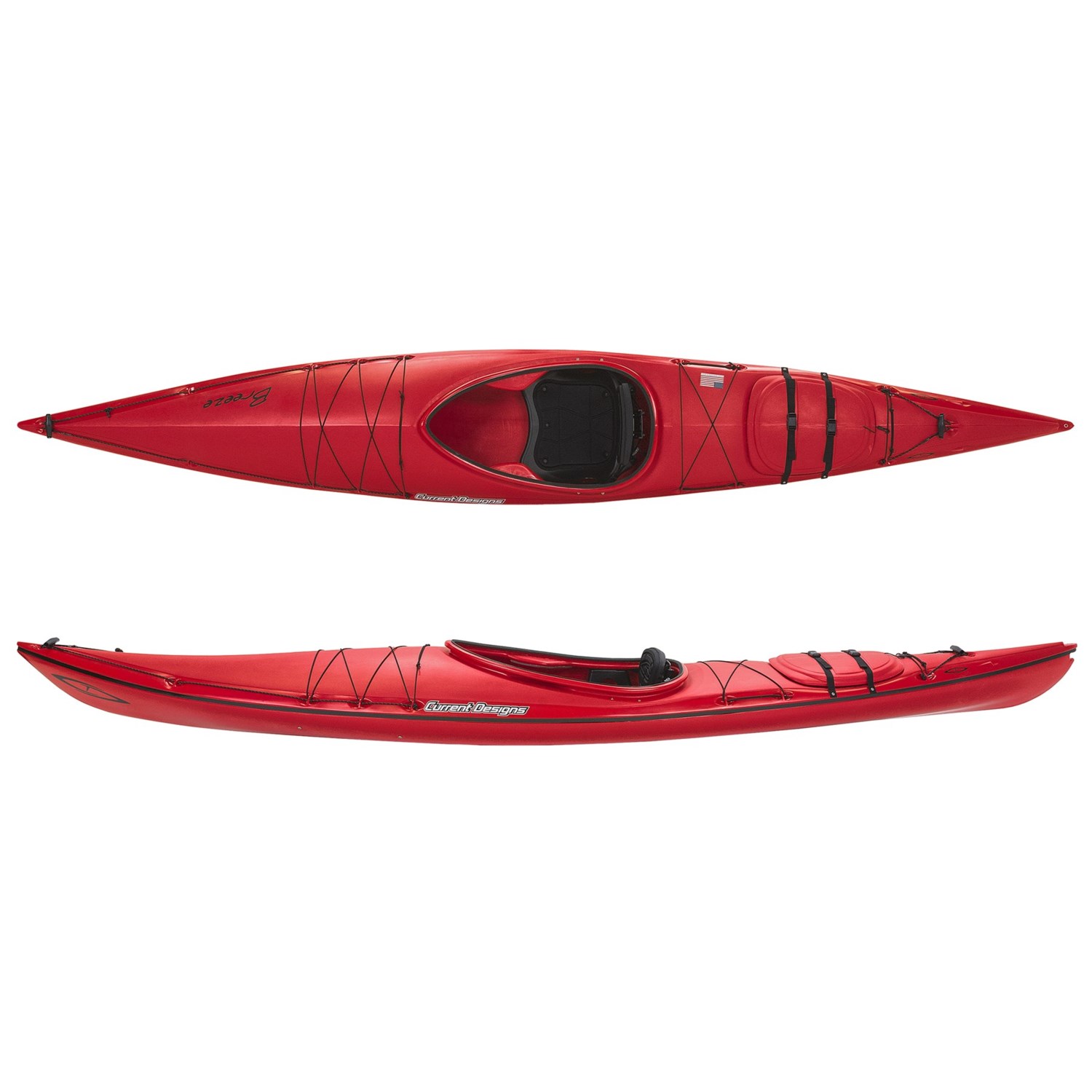 Current Designs Breeze Touring Kayak - 13’6” in Speckled Red