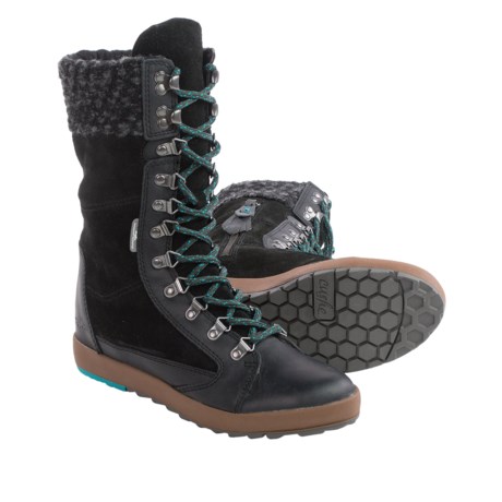 Cushe Boho Chill Boots Hidden Wedge Heel Leather For Women