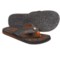 Cushe Forensic Flop Thong Sandals (For Men) in Brown/Orange