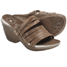 Cushe Weave Sandals - Leather, Wedge Heel (For Women) in Brown - Closeouts