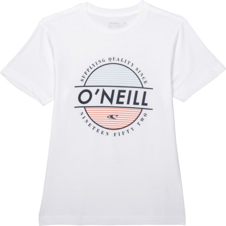 O&#39;Neill Custom Logo Graphic T-Shirt - Short Sleeve (For Big Boys) - WHITE (L )