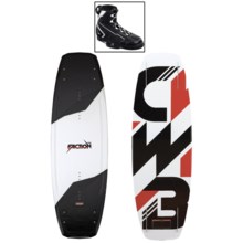 CWB Board Co. Faction Wakeboard - G6 Bindings in 138 Graphic - Closeouts