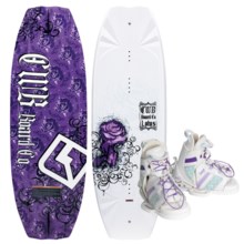 CWB Board Co. Lotus Wakeboard - Sage Bindings (For Women) in 130 Graphic - Closeouts
