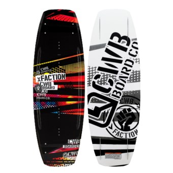 CWB Board Co. XFaction Wakeboard - Faction Bindings in Graphic