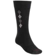 Dahlgren Argyle Crew Socks (For Men) in Black - Closeouts