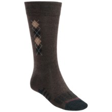 Dahlgren Argyle Crew Socks (For Men) in Brown Marl - Closeouts