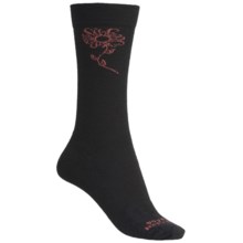 Dahlgren Metro Socks - Merino Wool-Alpaca, Crew (For Women) in Black - 2nds