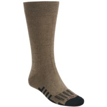 Dahlgren Windowpane Crew Socks (For Men) in Khaki Marl - Closeouts