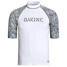 DaKine Chop Shop Rash Guard Shirt - Short Sleeve (For Men) in White - Closeouts
