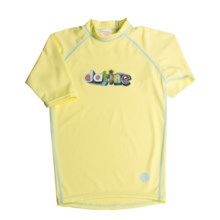 DaKine Colorful Rash Guard Shirt - UPF 40, 3/4 Sleeve (For Girls) in Yellow - Closeouts