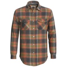 Dakota Grizzly Archer Flannel Shirt - Waffle Knit Lining, Long Sleeve (For Men) in Grey/Orange/Olive Plaid - Closeouts