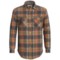 Dakota Grizzly Archer Flannel Shirt - Waffle Knit Lining, Long Sleeve (For Men) in Grey/Orange/Olive Plaid
