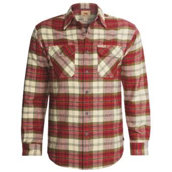 Dakota Grizzly Brawny Shirt - Flannel, Long Sleeve (For Men) in Salsa