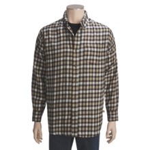 Dakota Grizzly Clark Plaid Shirt - Flannel, Long Sleeve (For Tall Men) in Coal - Closeouts