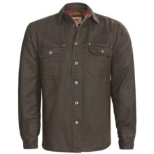Dakota Grizzly Dalton Shirt - Distressed Ultra Suede Cotton, Long Sleeve (For Men) in Tabacco - Closeouts