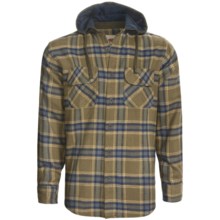 Dakota Grizzly Edison Flannel Hoodie Sweatshirt (For Men) in Olive - Closeouts