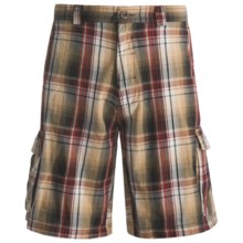 Dakota Grizzly Enzo Plaid Cargo Shorts (For Men) in Spice - Closeouts