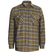 Dakota Grizzly Mack Flannel Shirt - Sherpa Lined, Long Sleeve (For Men) in Olive - Closeouts