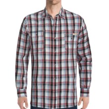 Dakota Grizzly Sinclair Vintage Cotton Jacquard Shirt - Long Roll-Up Sleeve (For Men) in Pacific - Closeouts