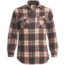 Dakota Grizzly Woodsman Brawny Flannel Shirt - Long Sleeve (For Men) in Ocean - Closeouts
