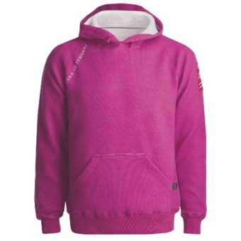 Dale of Norway Folgefonn Merino Fleece Pullover - Hoodie Sweatshirt (For Men and Women) in Fuschia Red