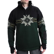 Dale of Norway Storetind Sweater - Wool, Zip Neck (For Men) in Green - Closeouts