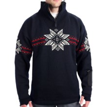Dale of Norway Storetind Sweater - Wool, Zip Neck (For Men) in Midnight Navy/Cream - Closeouts
