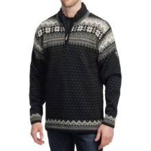 Dale of Norway Sverdrup Wool Sweater - Zip Neck (For Men) in Black - Closeouts