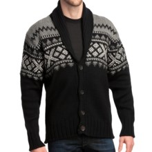 Dale of Norway Valle Cardigan Sweater - New Wool (For Men) in Black - Closeouts