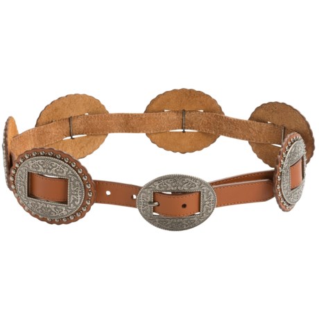 Dan Post Concho Leather Belt For Women