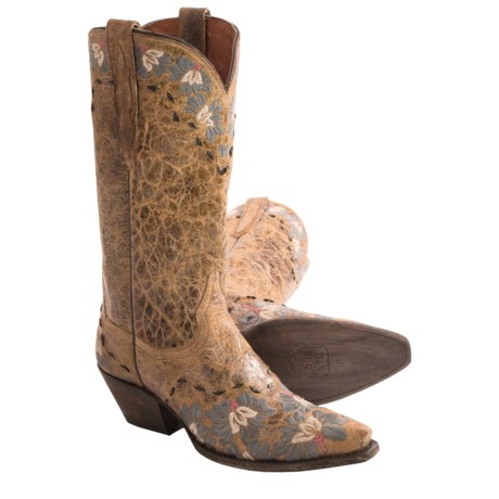Dan Post DaisyBlue Cowboy Boots Leather, Snip Toe (For Women)