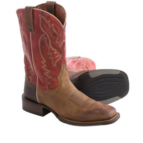 Dan Post Matheson Cowboy Boots Leather Square Toe For Men