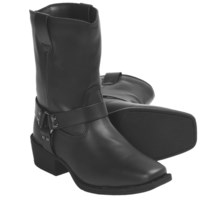 Dan Post Snoot Toe Harness Boots - Synthetic Leather (For Kids and Youth) in Black - Closeouts