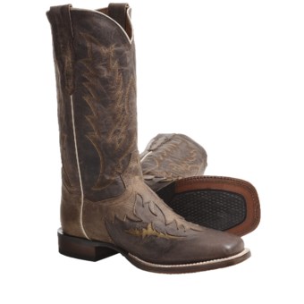Dan Post Square-Toe Cowboy Certified Boots - 13” (For Men) in Chocolate Brown