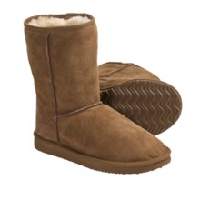 Daniel Green Dolly Boots - Shearling (For Women) in Chestnut - Closeouts