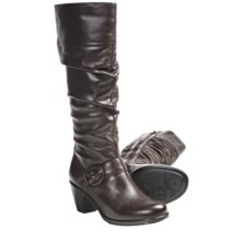 Dansko Brielle Leather Boots (For Women) in Chocolate Nappa - Closeouts