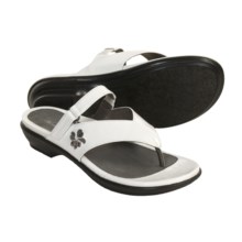 Dansko Carmen Sandals - Leather (For Women) in White Crinkle Patent - Closeouts