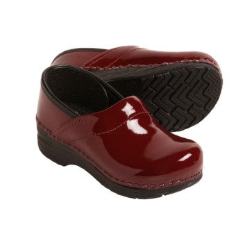Dansko Gitte Clogs (For Girls) in Red Patent Leather