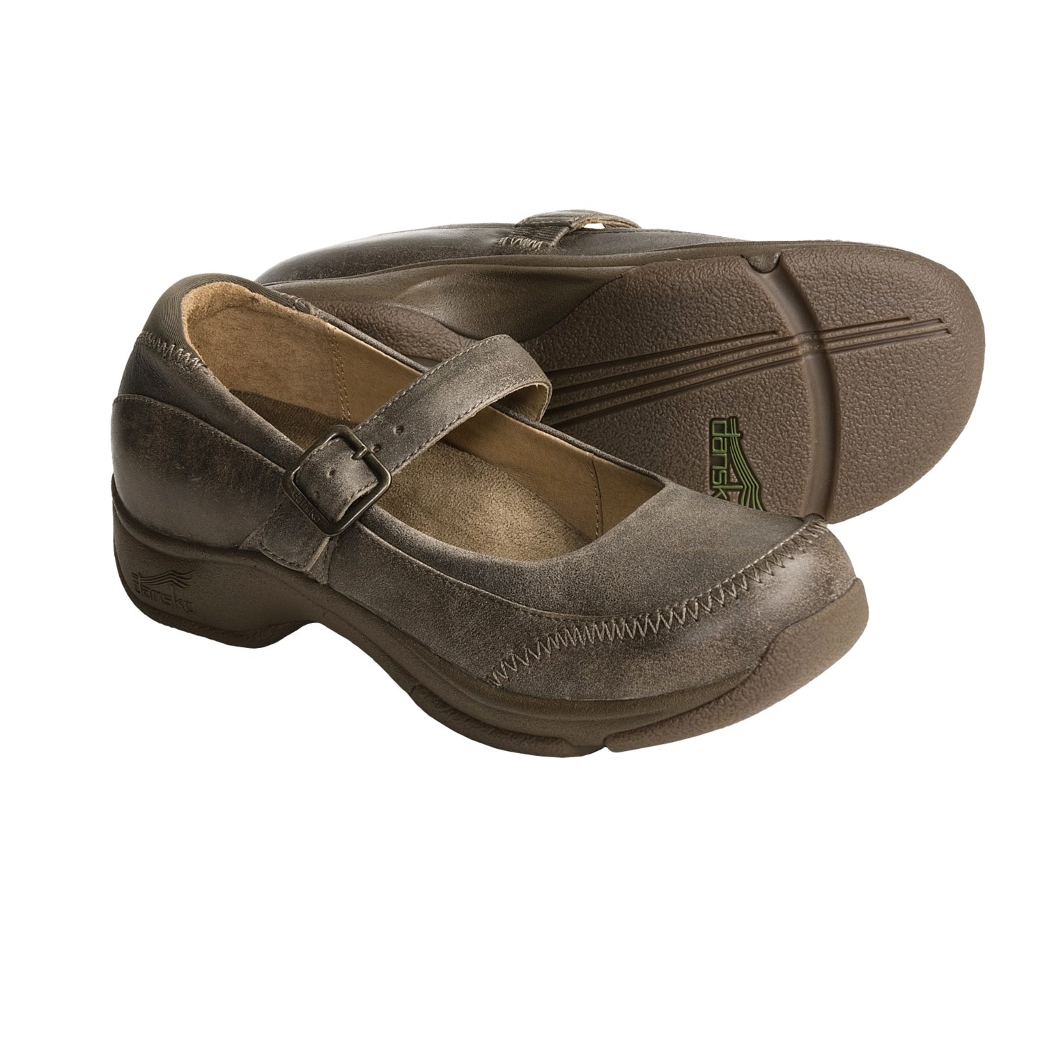 Download this Dansko Kate Mary Jane Shoes For Women Stone Distressed picture