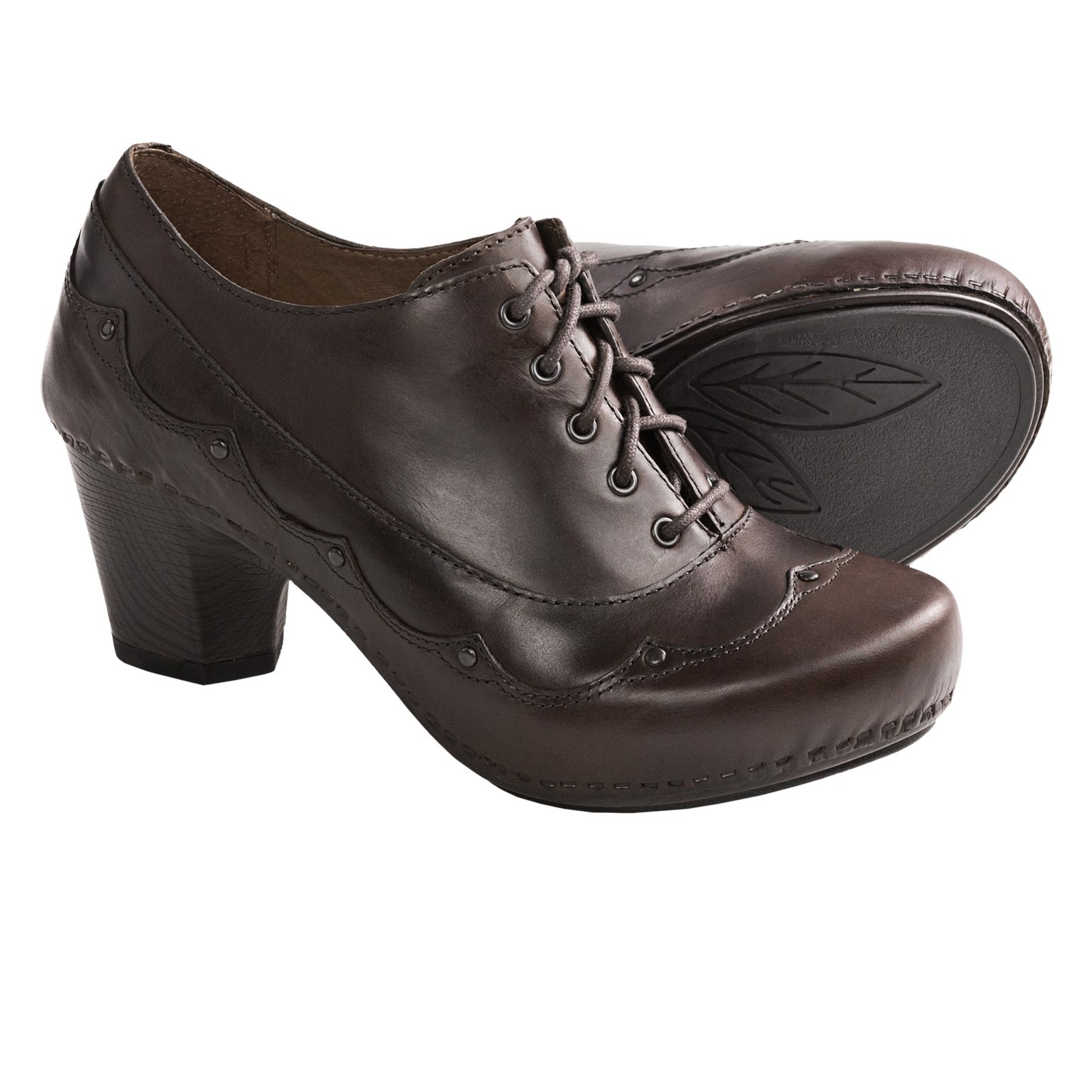 Download this Dansko Nell Leather Shoes Lace Ups For Women Brown picture