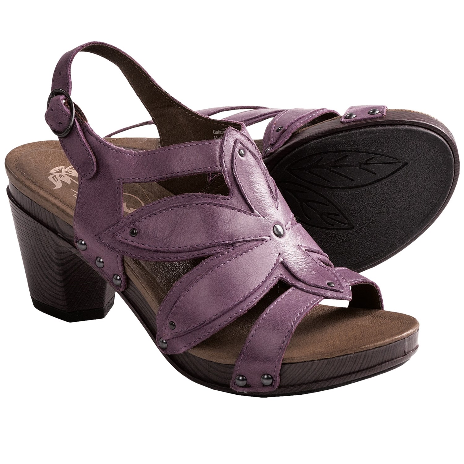 Dansko Nina Sandals - Leather (For Women) in Violet Full Grain