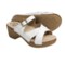 Dansko Sela Sandals - Leather (For Women) in White Crinkle Patent