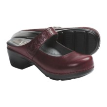 Dansko Solitaire Mary Jane Shoes - Leather, Open Back (For Women) in Burgundy Full Grain - Closeouts
