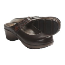 Dansko Solitaire Mary Jane Shoes - Leather, Open Back (For Women) in Chocolate Full Grain - Closeouts